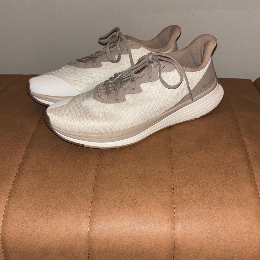Lane Eight Relay trainers in latte size 8